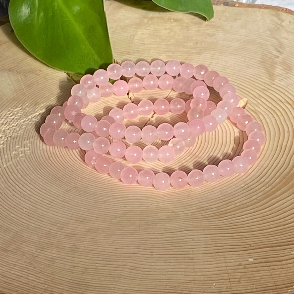 Rose Quartz Beaded Bracelet